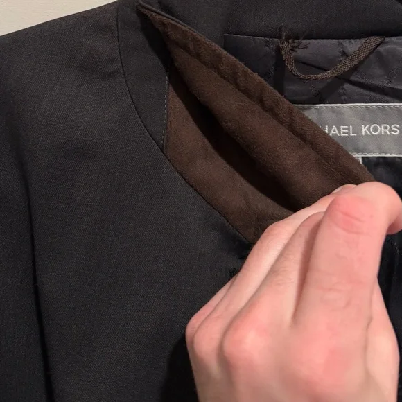 Michael Kors Charcoal Trench Coat - Picture 3 of 5